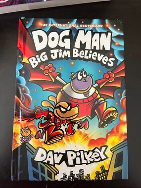 Scholastic Dog Man Big Jim Believes - Red, Blue, Orange, Yellow